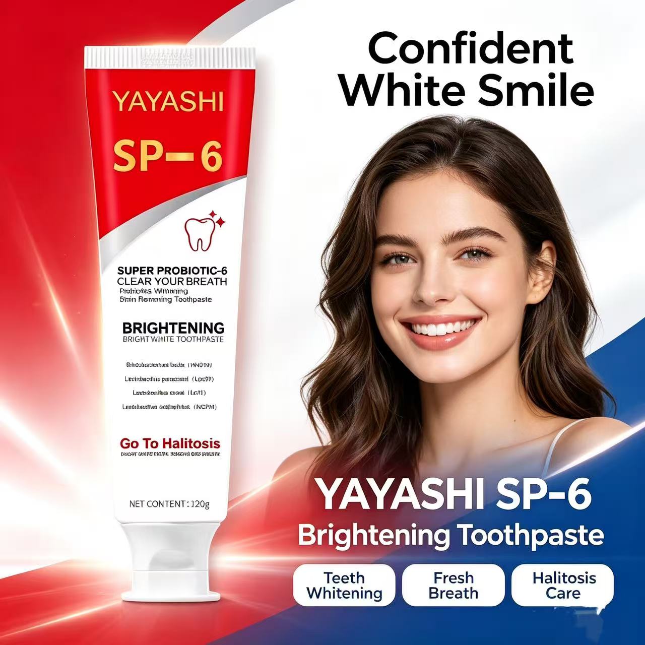 Sp-6 Probiotic Toothpaste Brig - Teeth Whitening Treatment recension och pris