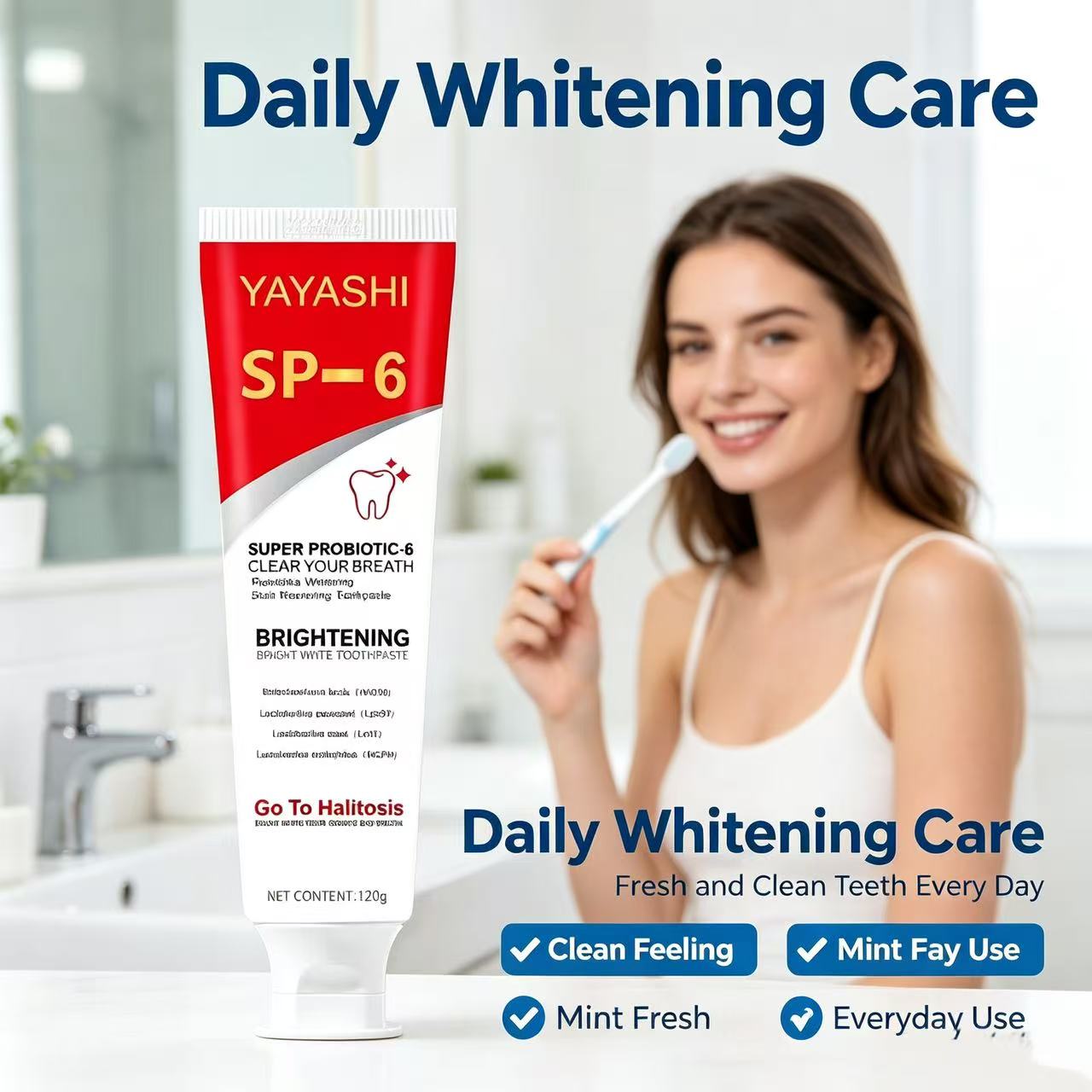 Sp-6 Probiotic Toothpaste Brig - Teeth Whitening Treatment recension och pris