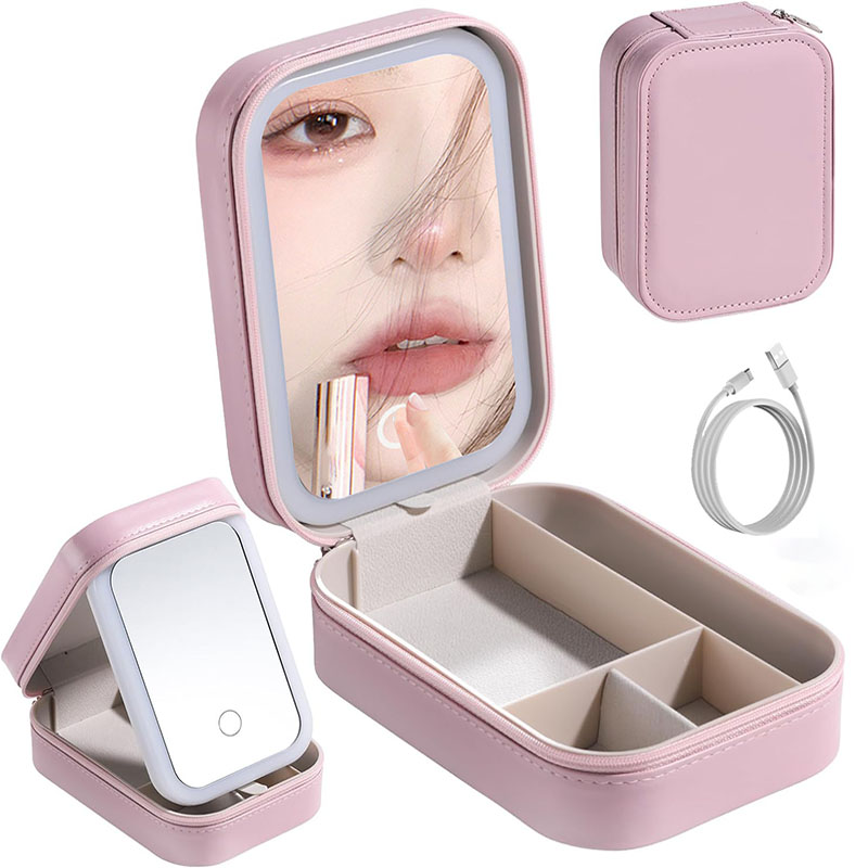 LED Makeup Bag With Mirror For - Led Mouth Tray recension och pris