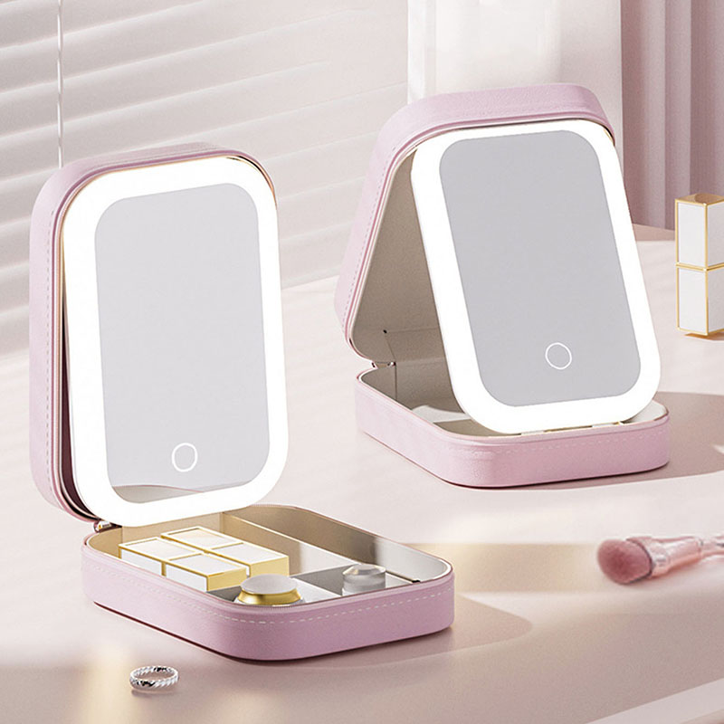 LED Makeup Bag With Mirror For - Led Mouth Tray recension och pris