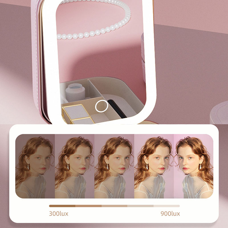 LED Makeup Bag With Mirror For - Led Mouth Tray recension och pris