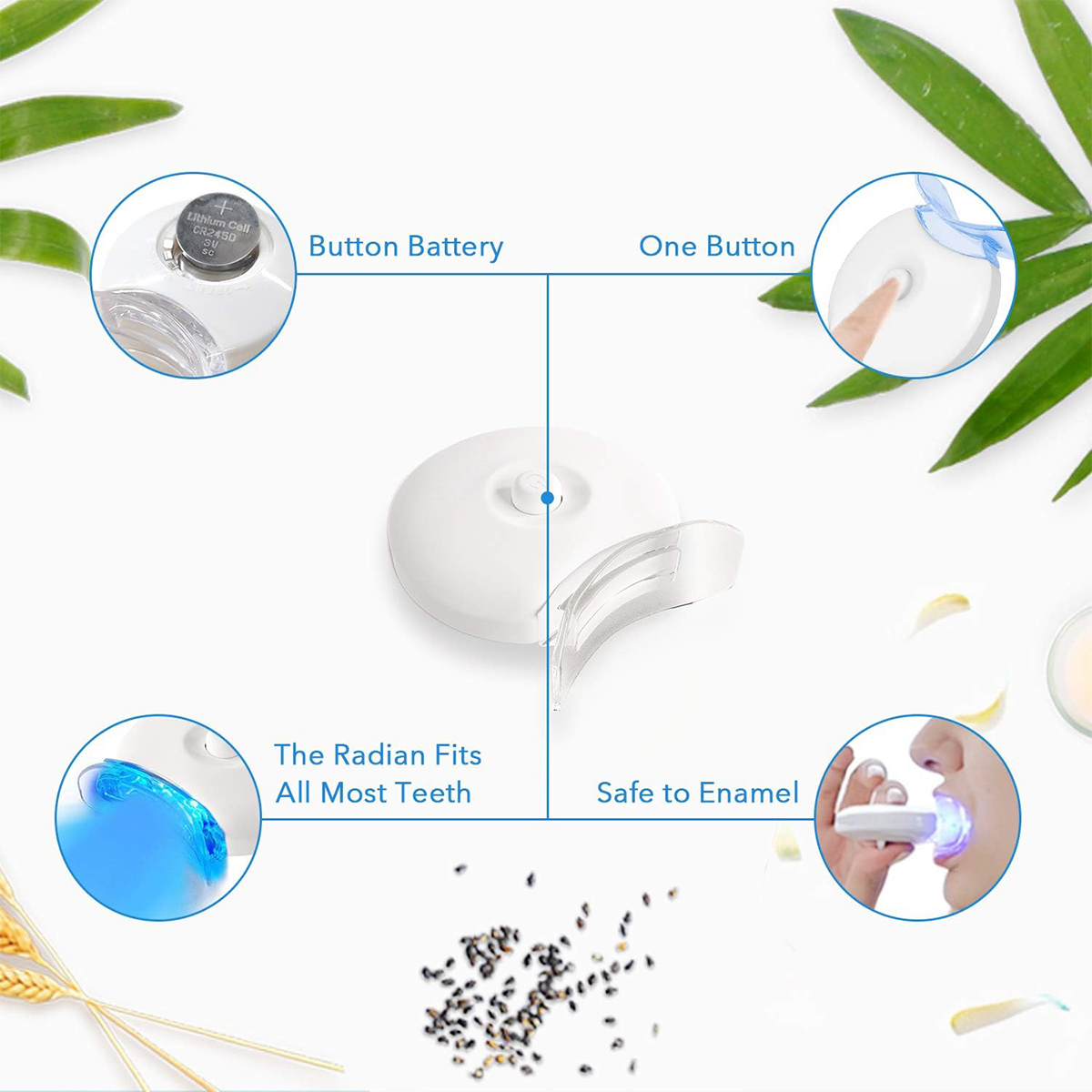 Teeth Whitening Kit - 5X LED L - Led Mouth Tray recension och pris