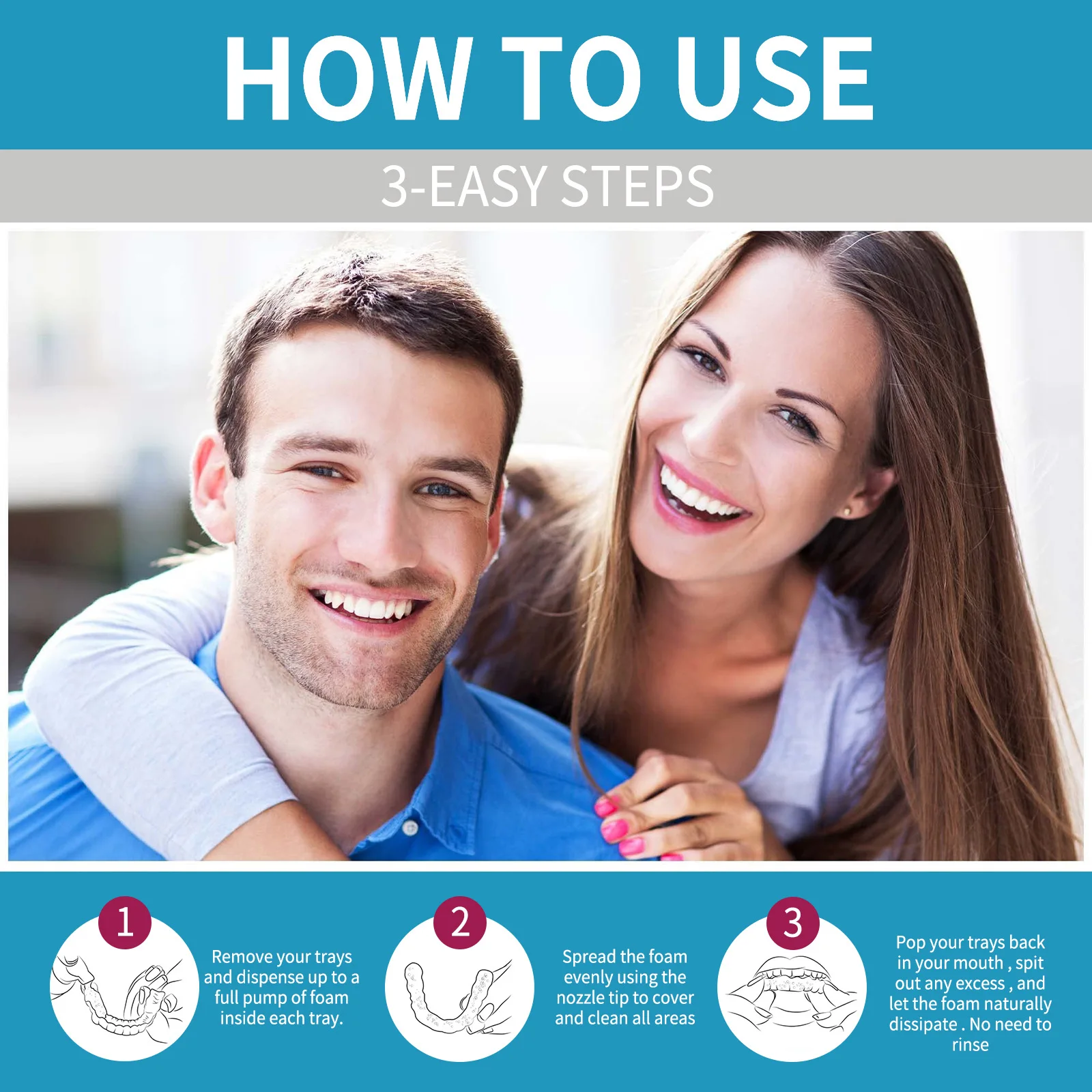 Aligner Denture Cleaner Foam D - Teeth Whitening Treatment recension och pris