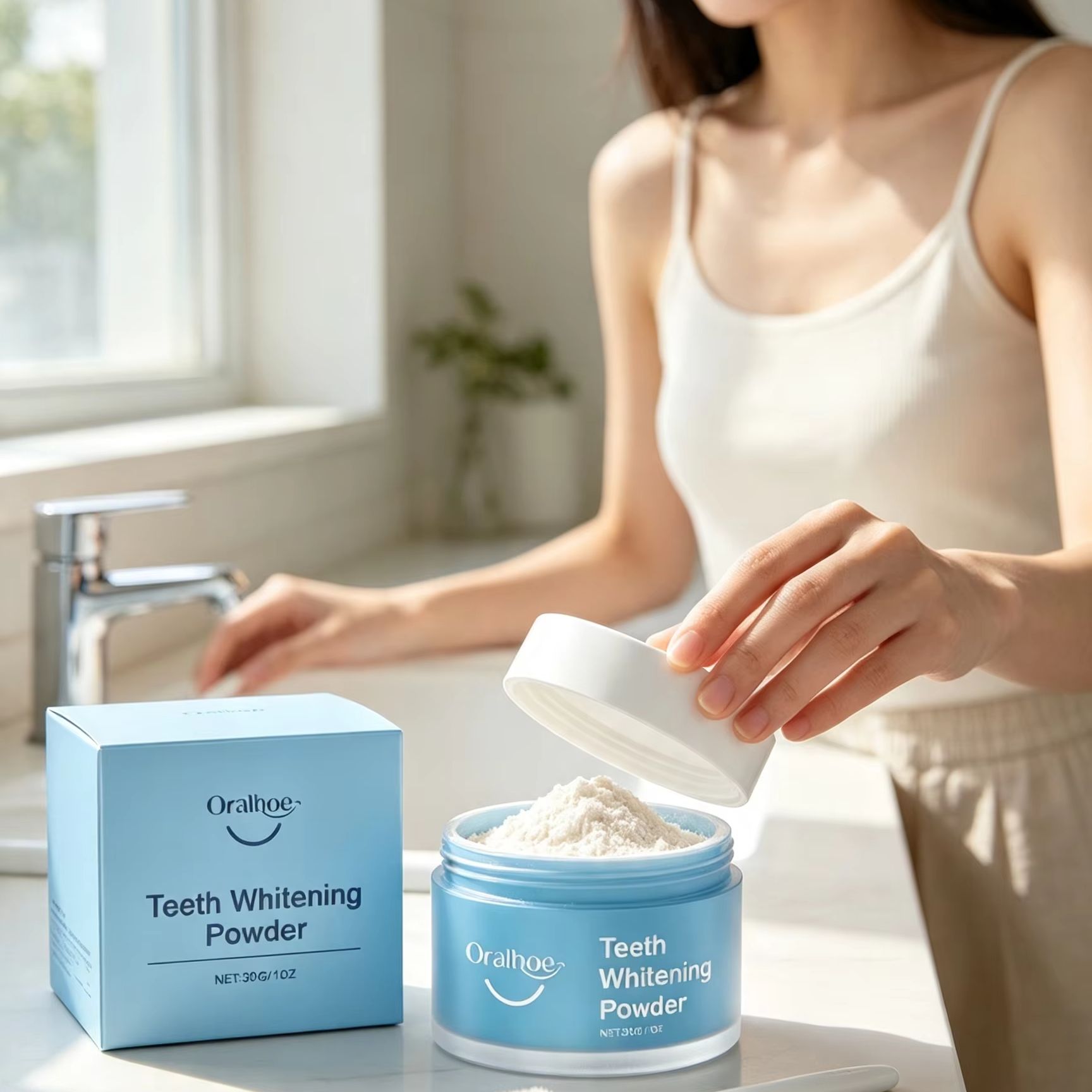 Oralhoe Tooth Powder for Brush - Teeth Whitening Near Me recension och pris