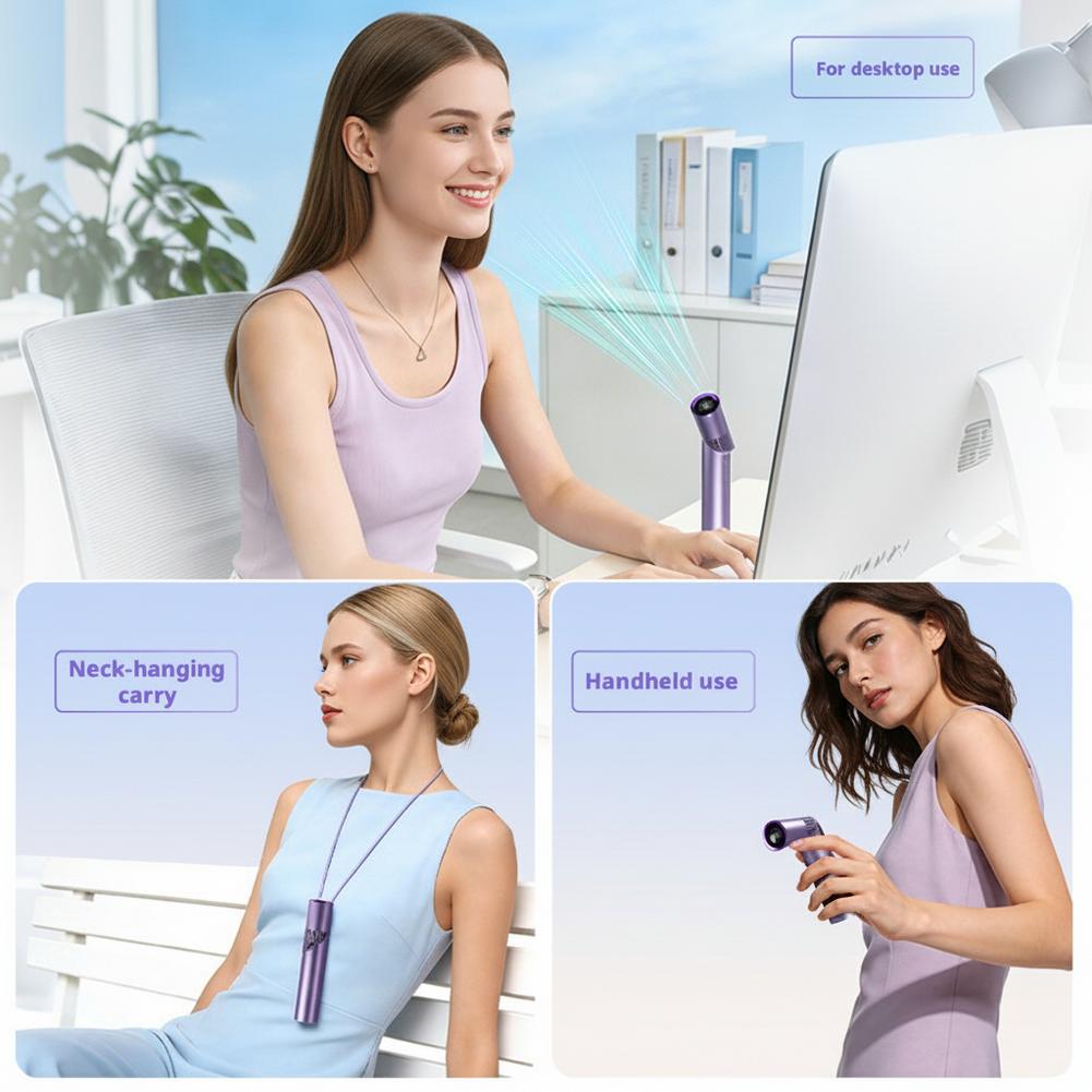 Foldable Handheld Small Fan Ou - Led Mouth Tray recension och pris