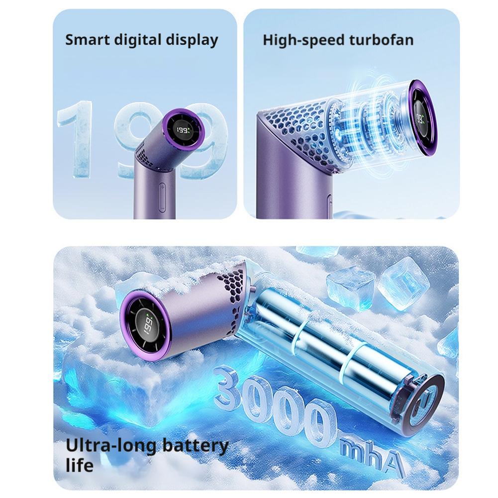 Foldable Handheld Small Fan Ou - Led Mouth Tray recension och pris