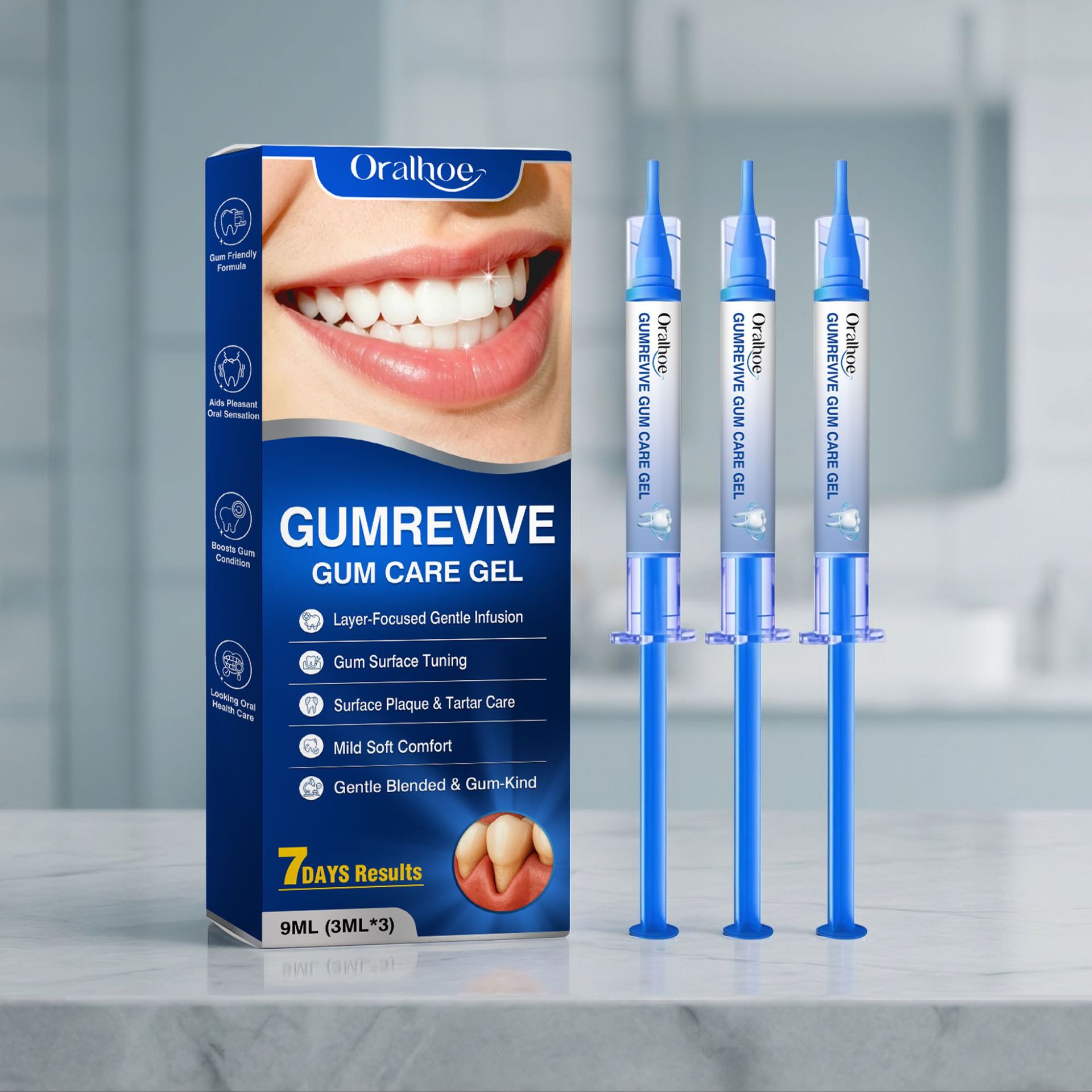 Oral Care Gel 3Pcs Gum Cleanin - Teeth Whitening Gel Peroxide recension och pris