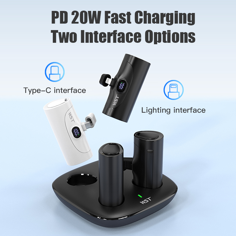 4pcs Portable Mini Power Bank  - Led Mouth Tray recension och pris