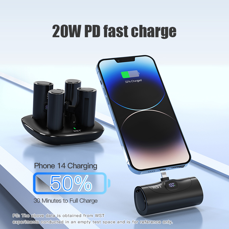 4pcs Portable Mini Power Bank  - Led Mouth Tray recension och pris