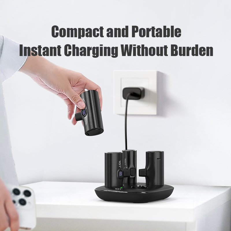 4pcs Portable Mini Power Bank  - Led Mouth Tray recension och pris