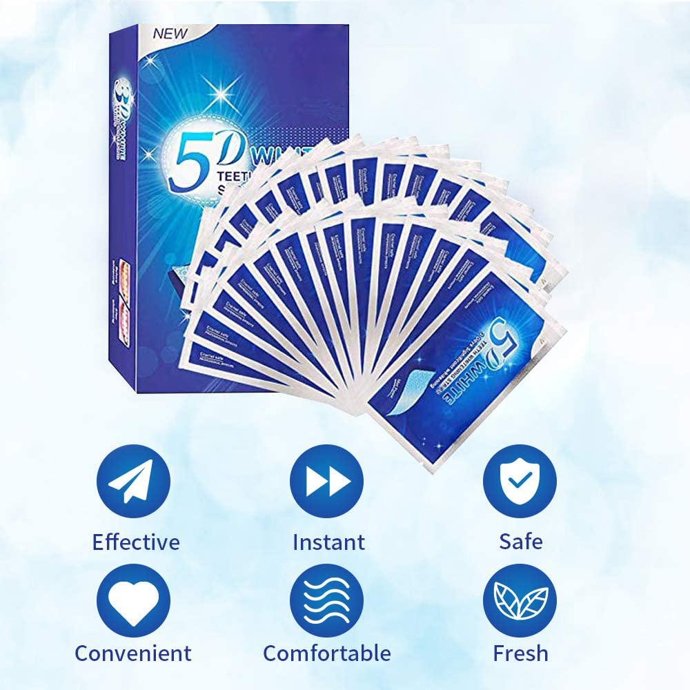 5D White Teeth Whitening Strip - Teeth Whitening Near Me recension och pris