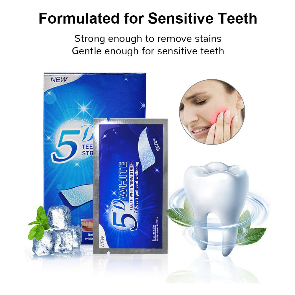 5D White Teeth Whitening Strip - Teeth Whitening Near Me recension och pris